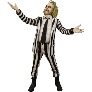 Beetlejuice 1988 Stripe Suit Beetlejuice Talking 1/4 Action Figure