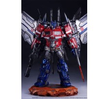 Transformers Museum Scale Statue Optimus Prime Jet Convoy Edition 87 cm