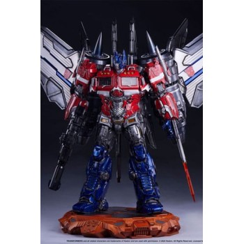 Transformers Museum Scale Statue Optimus Prime Jet Convoy Edition 87 cm