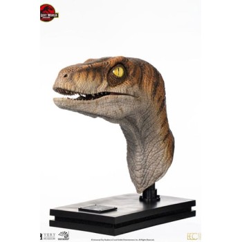 Jurassic Park Life-Size Bust Male Velociraptor 75 cm