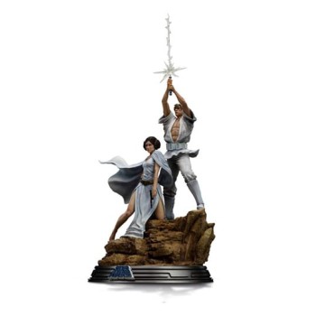 Star Wars Deluxe Art Scale Statue 1/10 Luke and Leia 41 cm