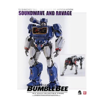 Transformers Bumblebee DLX Action Figure 2-Pack 1/6 Soundwave & Ravage 28 cm