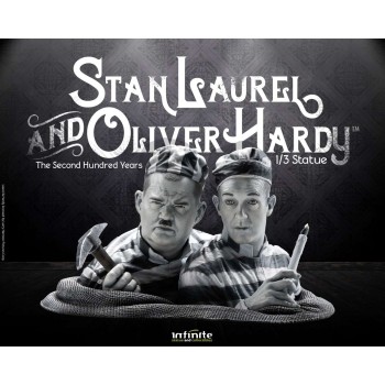 Stan laurel and oliver hardy 1/3 statue