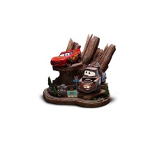 Cars Deluxe Art Scale Statue 1/10 Lightning Mcqueen and Tow Mater 31 cm