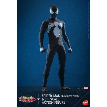 Spider-Man Swinging Comic Version The Spider-Man (Symbiote Suit) 1/6 Scale Action Figure