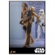 Star Wars Episode V Movie Masterpiece Action Figure 1/6 Chewbacca with Disassembled C-3PO 36 cm