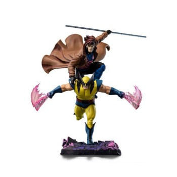 Marvel Deluxe Art Scale Statue 1/10 X-Men 97 Gambit & Wolverine 29 cm