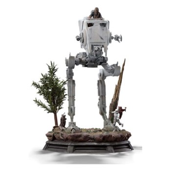 Star Wars Demi Art Scale Statue 1/20 AT-ST and Chewbacca 53 cm