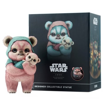 Ewok Designer Statue Pink Variant