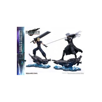 Final Fantasy VII Rebirth Statues 2-Pack 1/4 Cloud Strife vs Sephiroth 69 cm