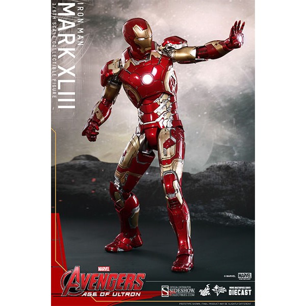 Avengers Age Of Ultron Mms Diecast Action Figure 1 6 Iron Man Mark 43 Xliii 30