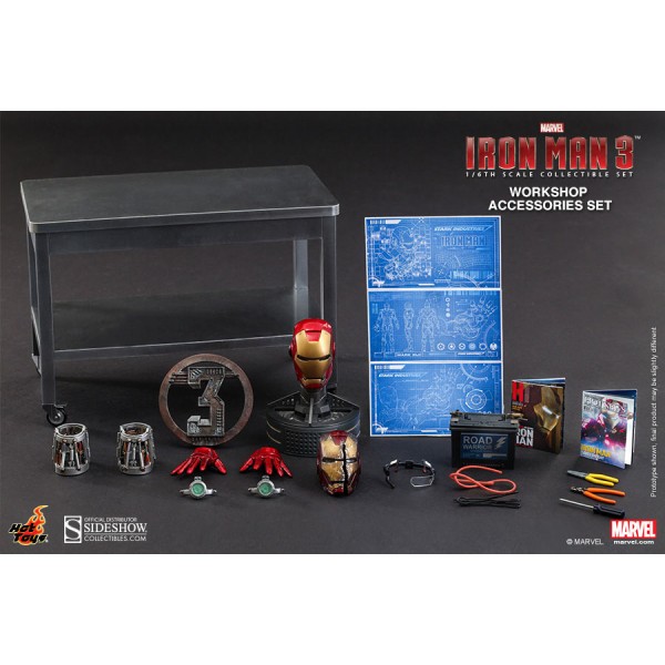 hot toys iron man 3 workshop accessories set