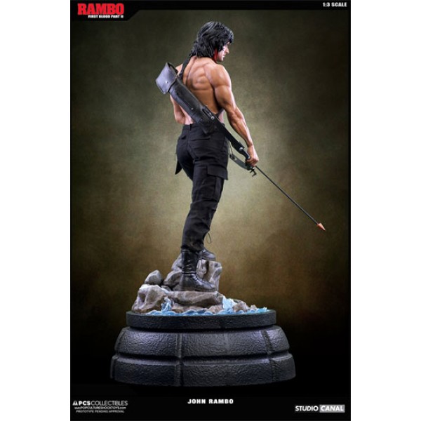 Rambo First Blood Part Ii Mixed Media Statue 1 3 John Rambo 84 Cm