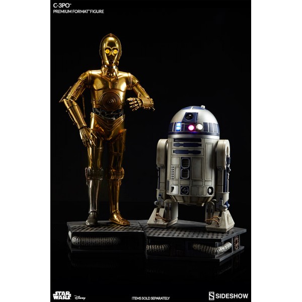 case r2d2 action figure 3PO 49 Star cm Format C Premium Wars Figure