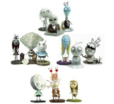 Bonecos Tragic Toys Tim Burton Stain Boy, Robot Boy, The Gir